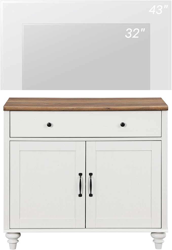 WAMPAT TV Stand for 43 inch TV