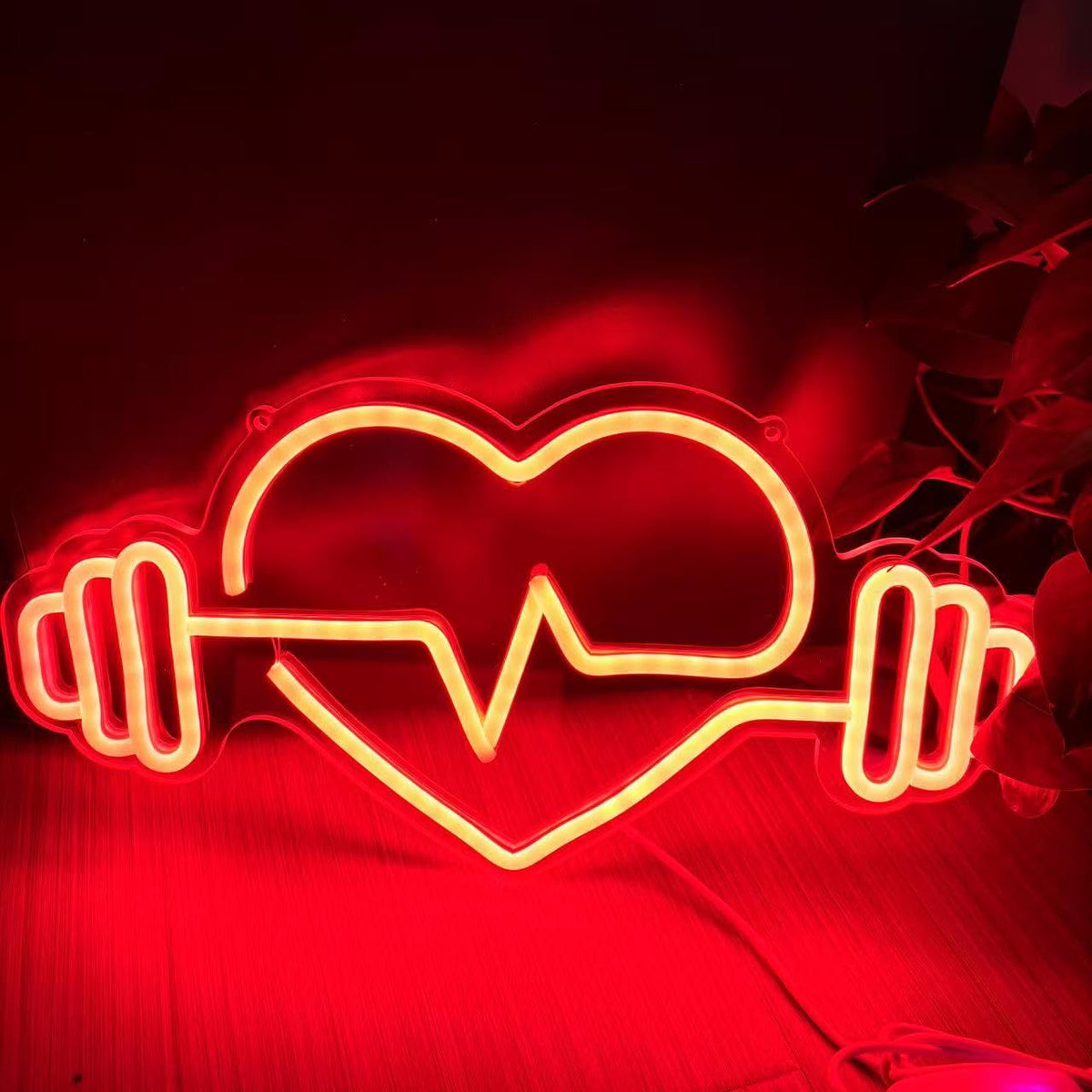 GYM neon sign Dumbbell neon light,Fitness Neon Sign Gym Wall Sign Gym Open Wall Art Decor Gift for Her, Christmas Gift, Bedroom Neon Sign