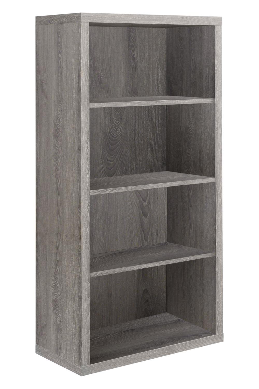 Monarch Specialties I 7060 Bookshelf, Bookcase, Etagere, 5 Tier, 48"H, Office, Bedroom, Laminate, Brown, Contemporary, Modern