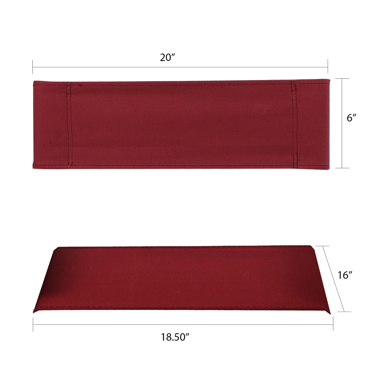 Casual Home Director Chair Canvas, 20"W x 16"D, Burgundy