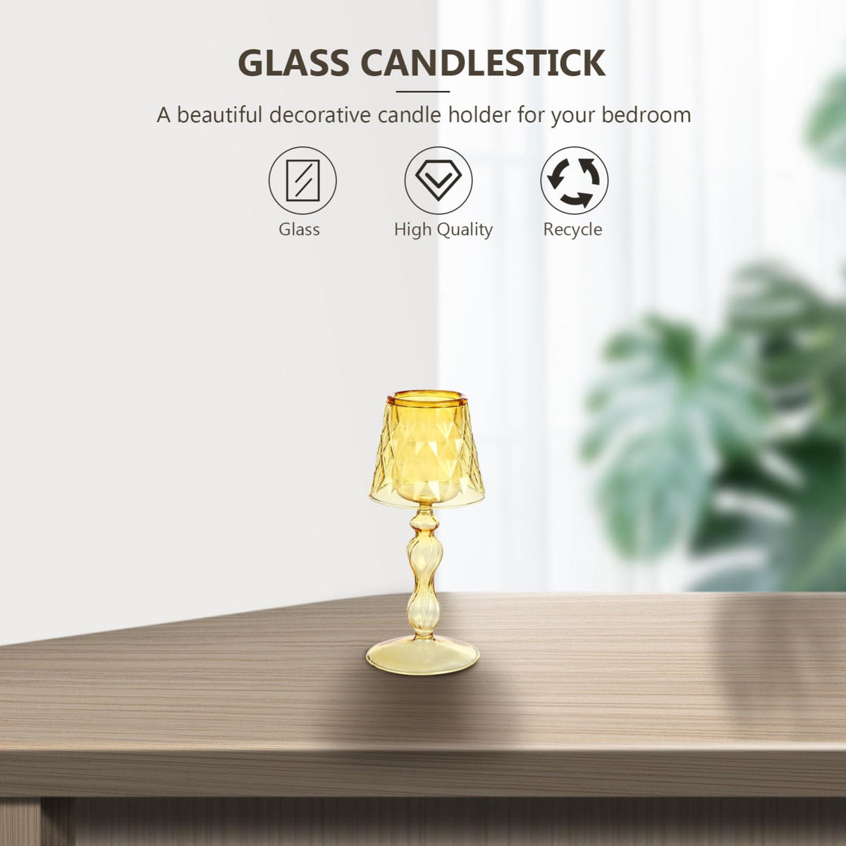 Elegant Candleholder Luxury Decorative Stand for Room for Bedroom Office