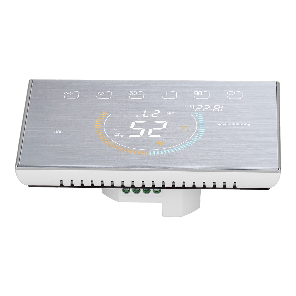 Home Thermostat, 4.8In Large Color Backlight Smart Thermostat for Office for Villa