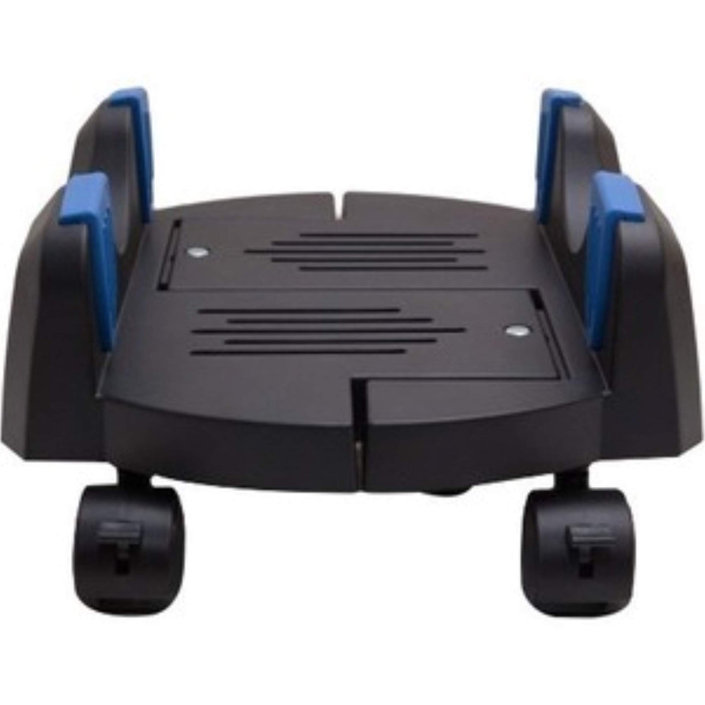 I/O CREST Plastic Computer Floor Stand for ATX Case with Adjustable Width from 6.9" to 12" with Locking Caster Wheels