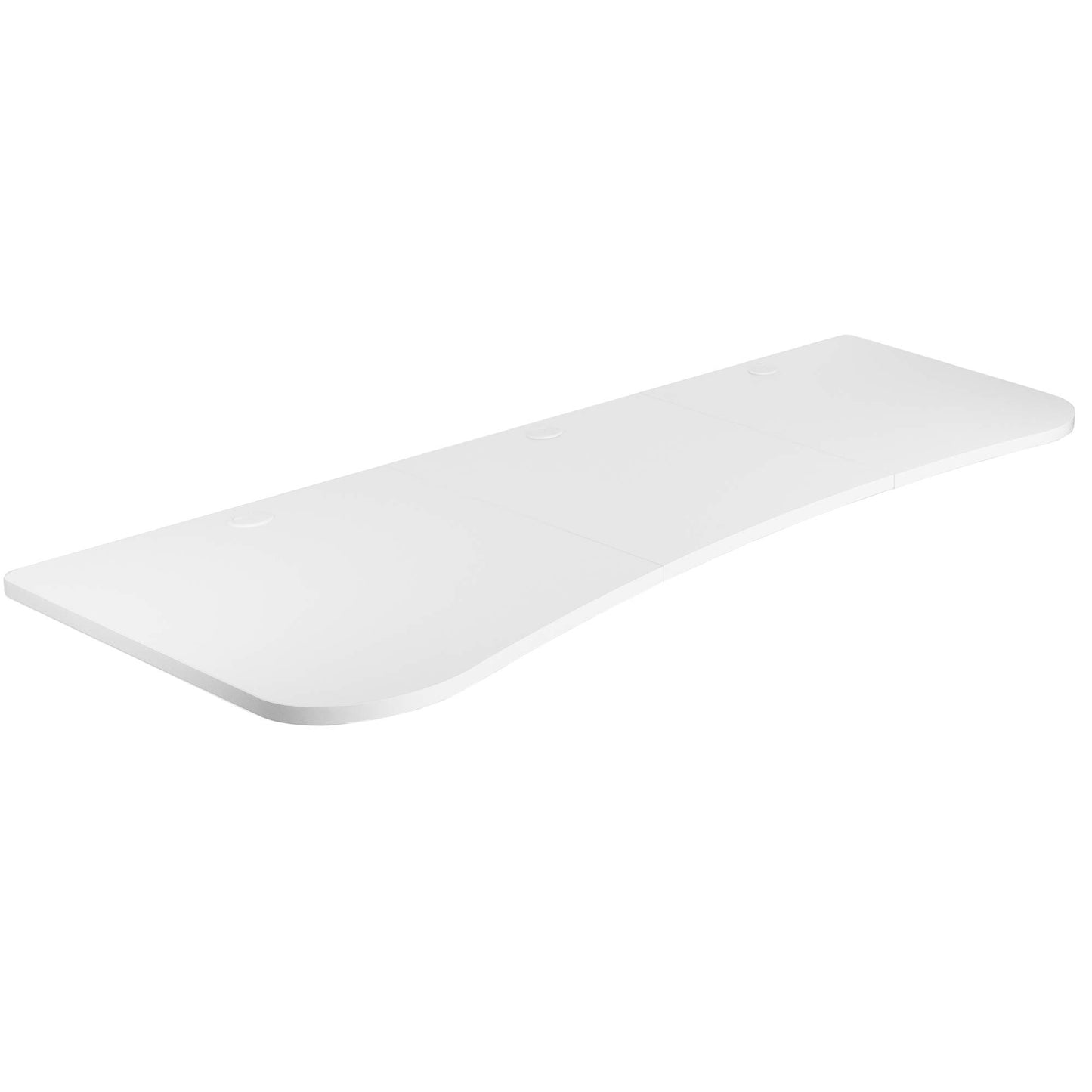 VIVO 63 x 32 inch Universal Table Top for Standard and Sit to Stand Height Adjustable Home and Office Desk Frames, 3 Section Desktop, White, DESK-TOP1W