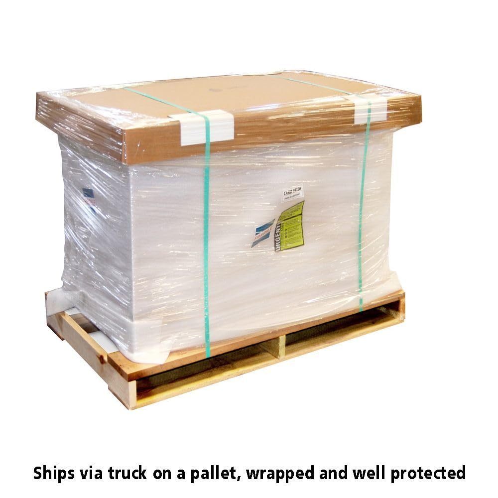 Diversified Spaces Portable Mobile Science Classroom Teacher Instructor Desk, Black Chemguard Table Top, Storage Cabinet, Oak Finish, 48"W x 28"D x 36"H, Made in the USA