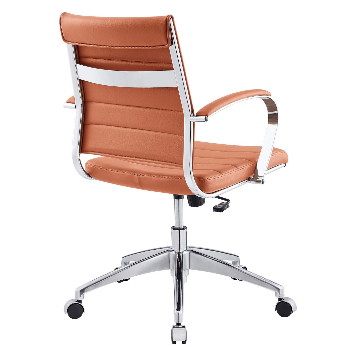 Modway Jive Ribbed, Mid Back Office Chair, Terracotta