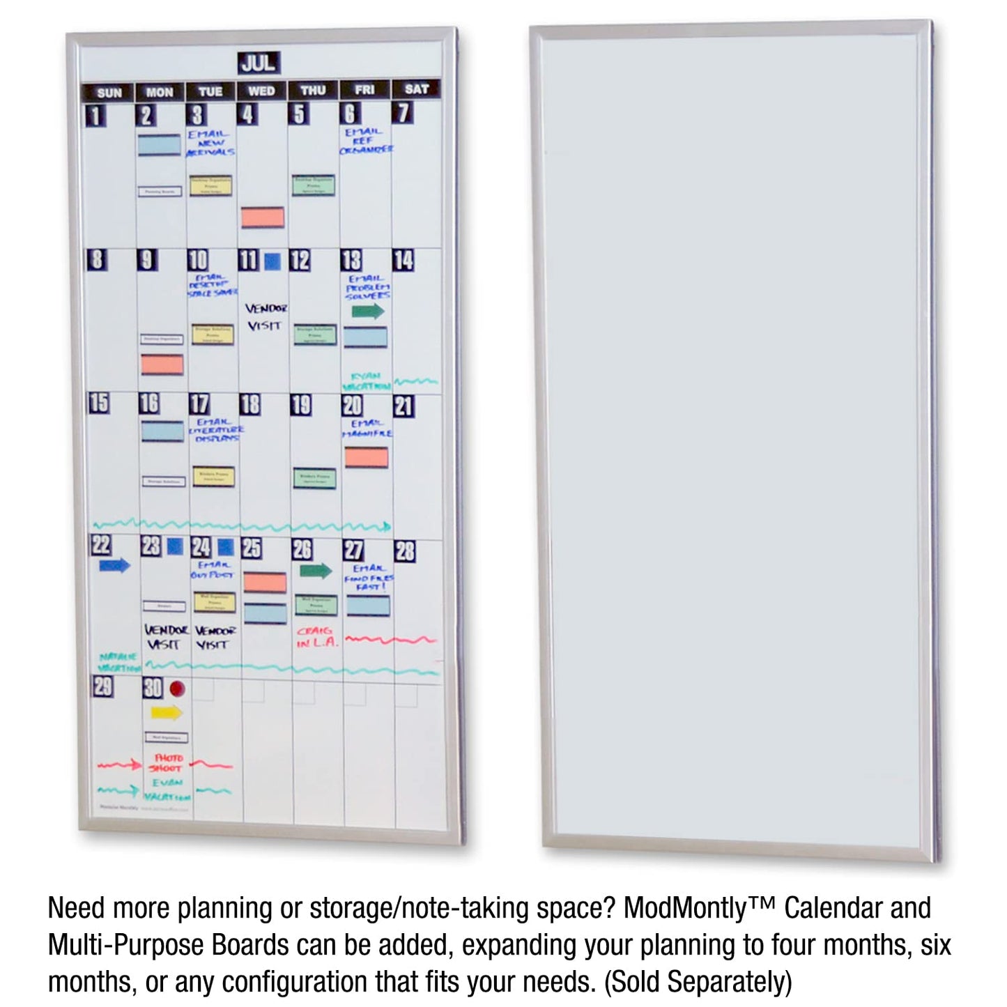 Ultimate Office Magnetic Dry-Erase Whiteboard ModMonthly Planning Calendars (Set of 3)