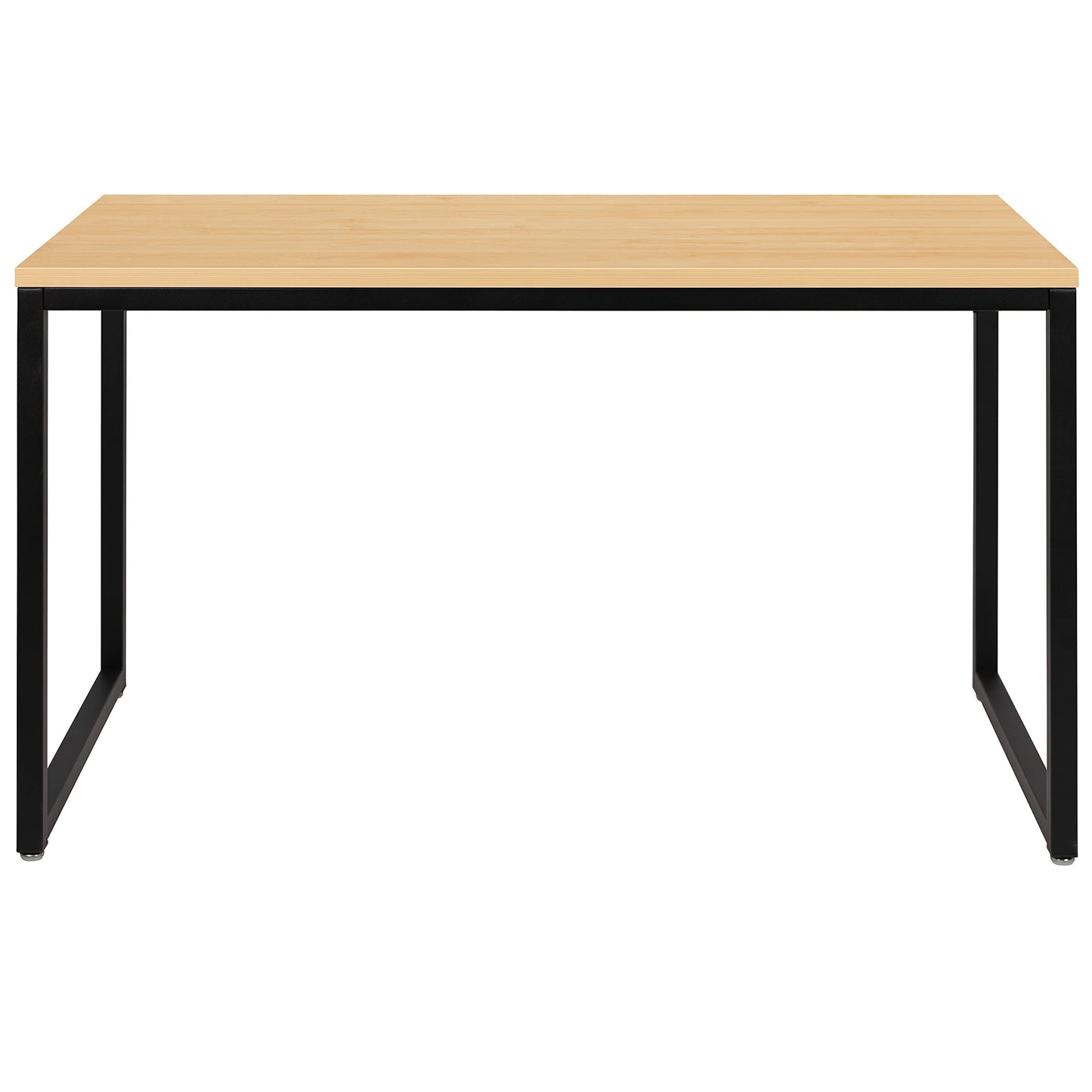 Flash Furniture Tiverton Industrial Modern Desk - Commercial Grade Office Computer Desk and Home Office Desk - 47" Long (Maple/Black)