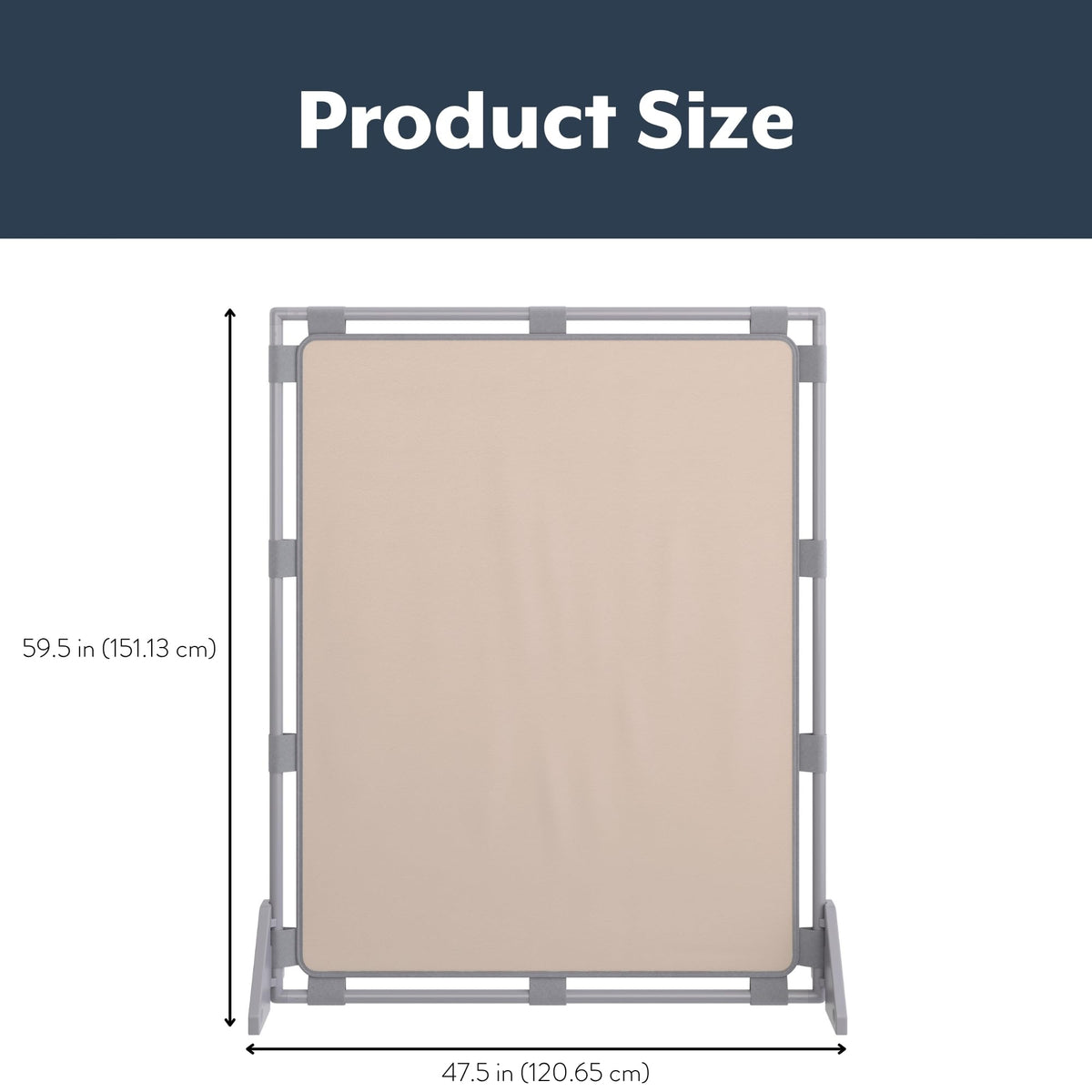 Children's Factory Big Screen PlayPanel, Kids Room Divider, Classroom Privacy Screen, Cantilever Feet Included, Sand