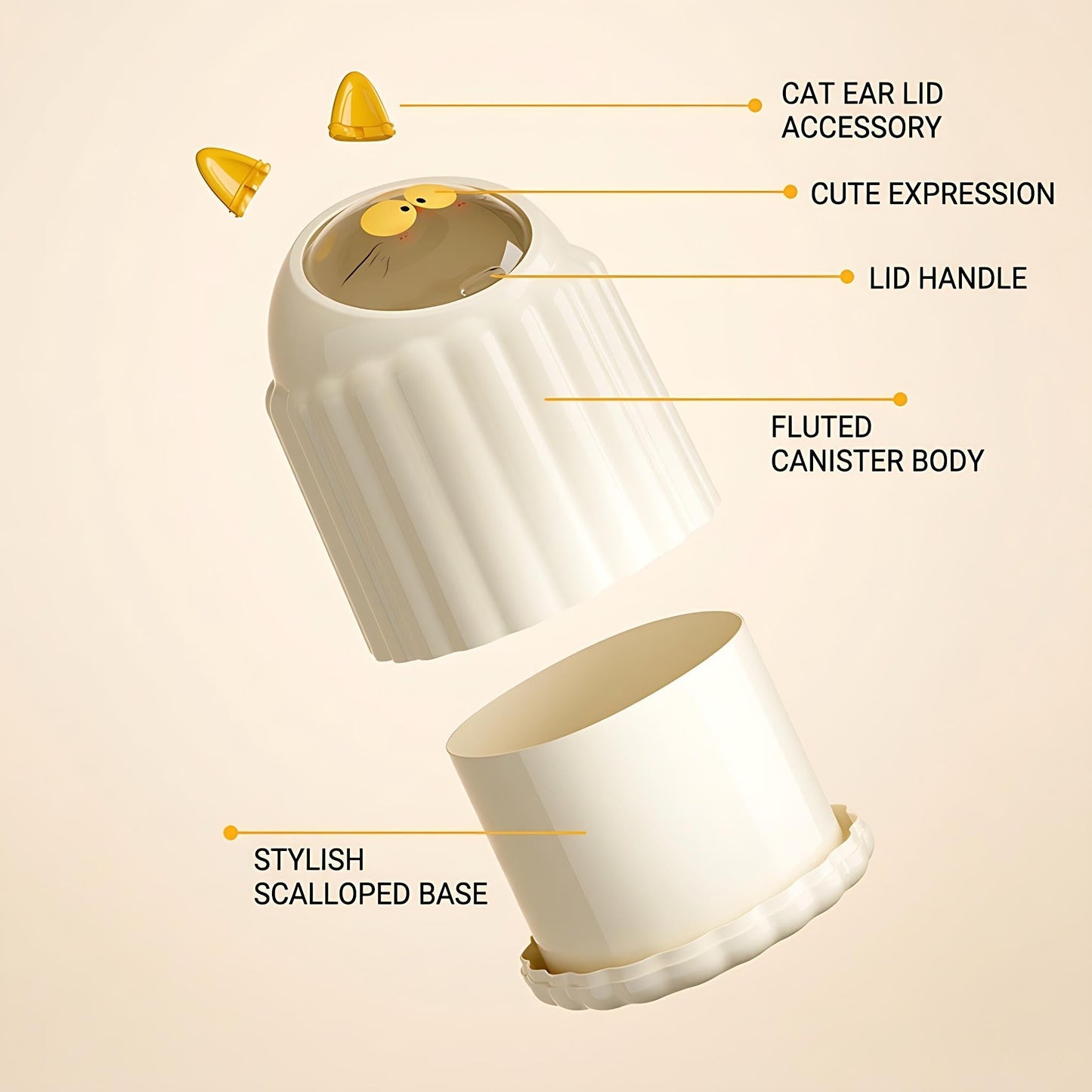 AIWE7D Mini Trash Can for Desk, Cute Desk Trash Can with Lid, Small Office Trash Can, Aesthetic Desktop Garbage Can for Office, Bedroom, Bathroom Counter, Vanity, Dorm Room Easy Lift Lid(Milky White)