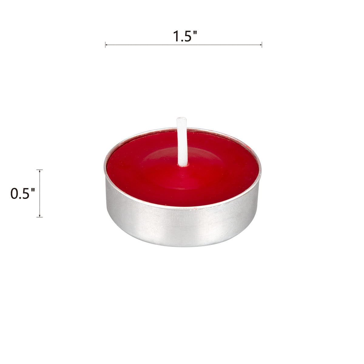 Mega Candles 100 pcs Unscented Red Tea Lights Candles, Pressed Wax Candle 3.5 Hour Burn Time, Home Décor, Wedding Receptions, Occasions, Festivities, Events, Meditations, Spa, Prayers, Vigil