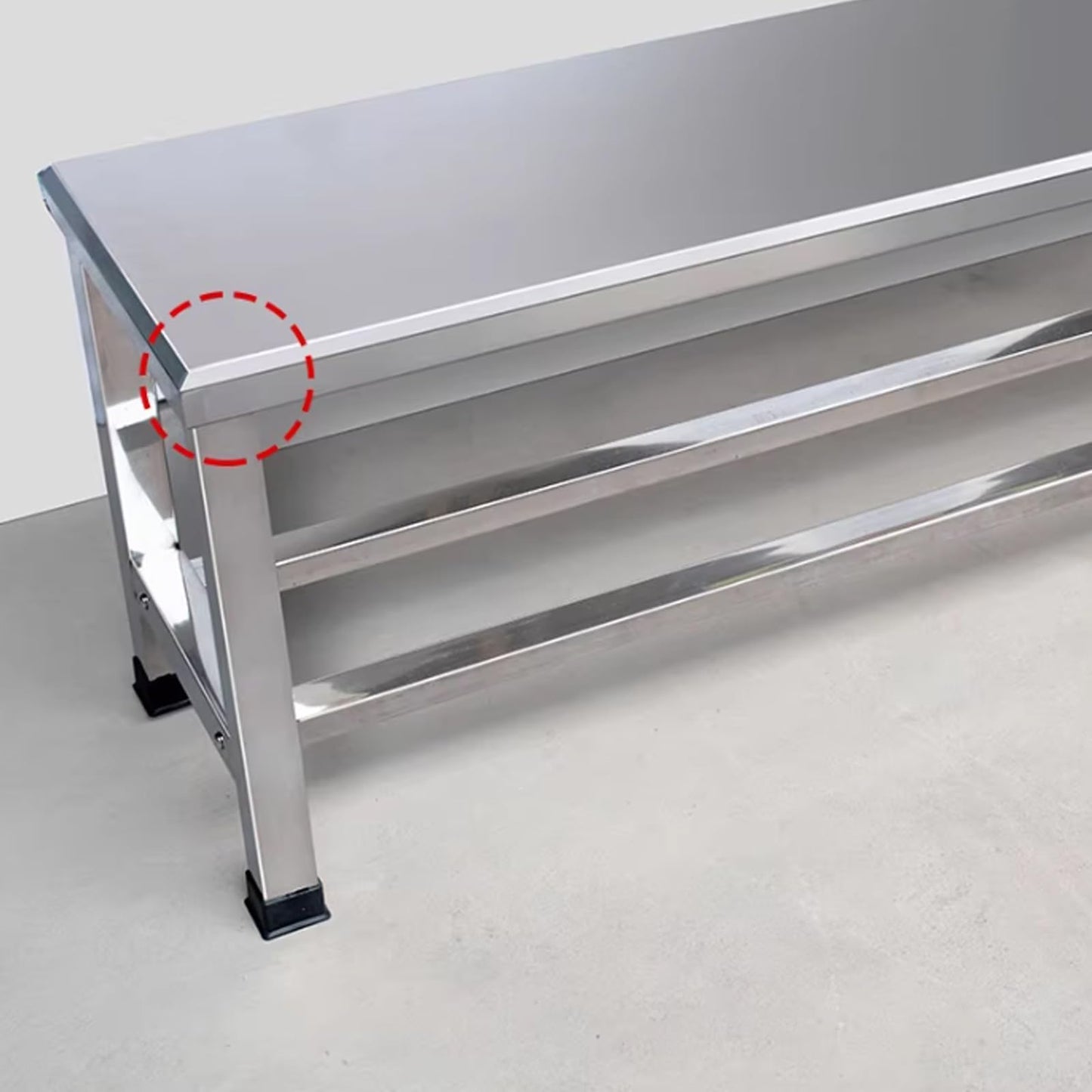 304 Stainless Steel Weatherproof Garden Bench - Backless Outdoor Patio Seating for Lawn & Entryway, 250kg Load Capacity, 180cm (70.87in) - Durable Park Bench,180cm(70.87in)