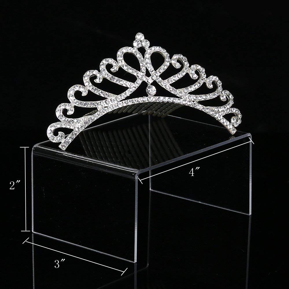 ihomecooker 12 Pack Clear Acrylic Display Stand Crafts Stand Cupcake Risers 4" x 3''x 2''