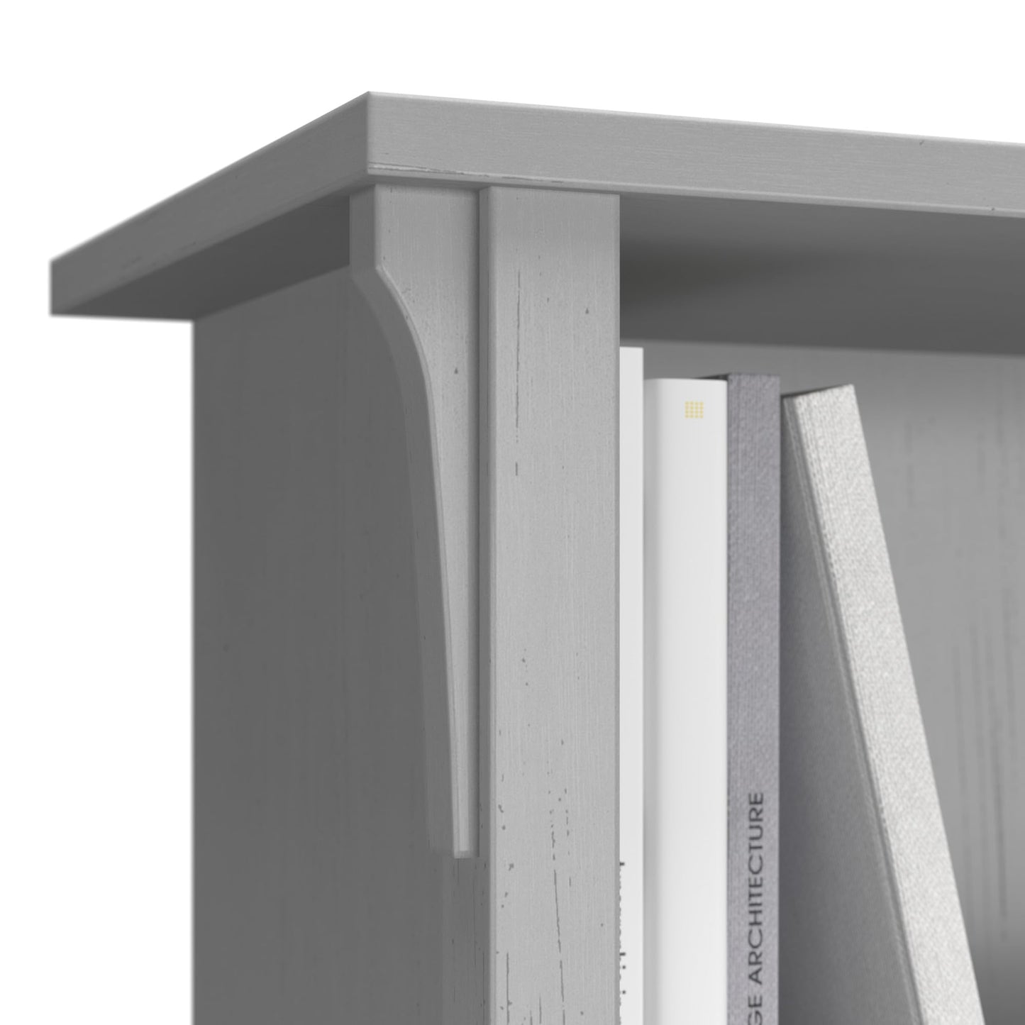 Bush Home Salinas 6 Cube Organizer in Cape Cod Gray, Office Storage Solution, Home Organizer with Open Shelving, Compact Unit for Books and Supplies