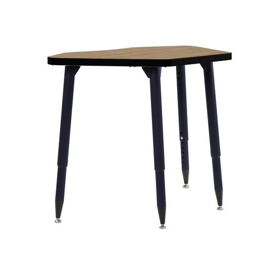 Adapte Commercial Classroom Activity Table - 24" x 36" Petal, ADA Compliant Tapered Legs with Glides & Casters, Adjustable Height 22-34" Wheelchair Accessible, School & Office Furniture