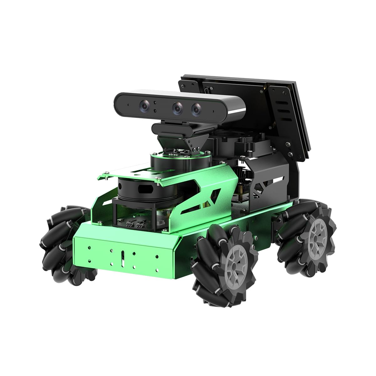 JetAuto ROS2 Robot Car with ChatGPT Large AI Model Lidar Depth Camera AI Voice Control Touch Screen, SLAM Mapping Navigation Path Planning Autonomous Driving Smart Robot, Standard Kit & JetsonNano 4GB