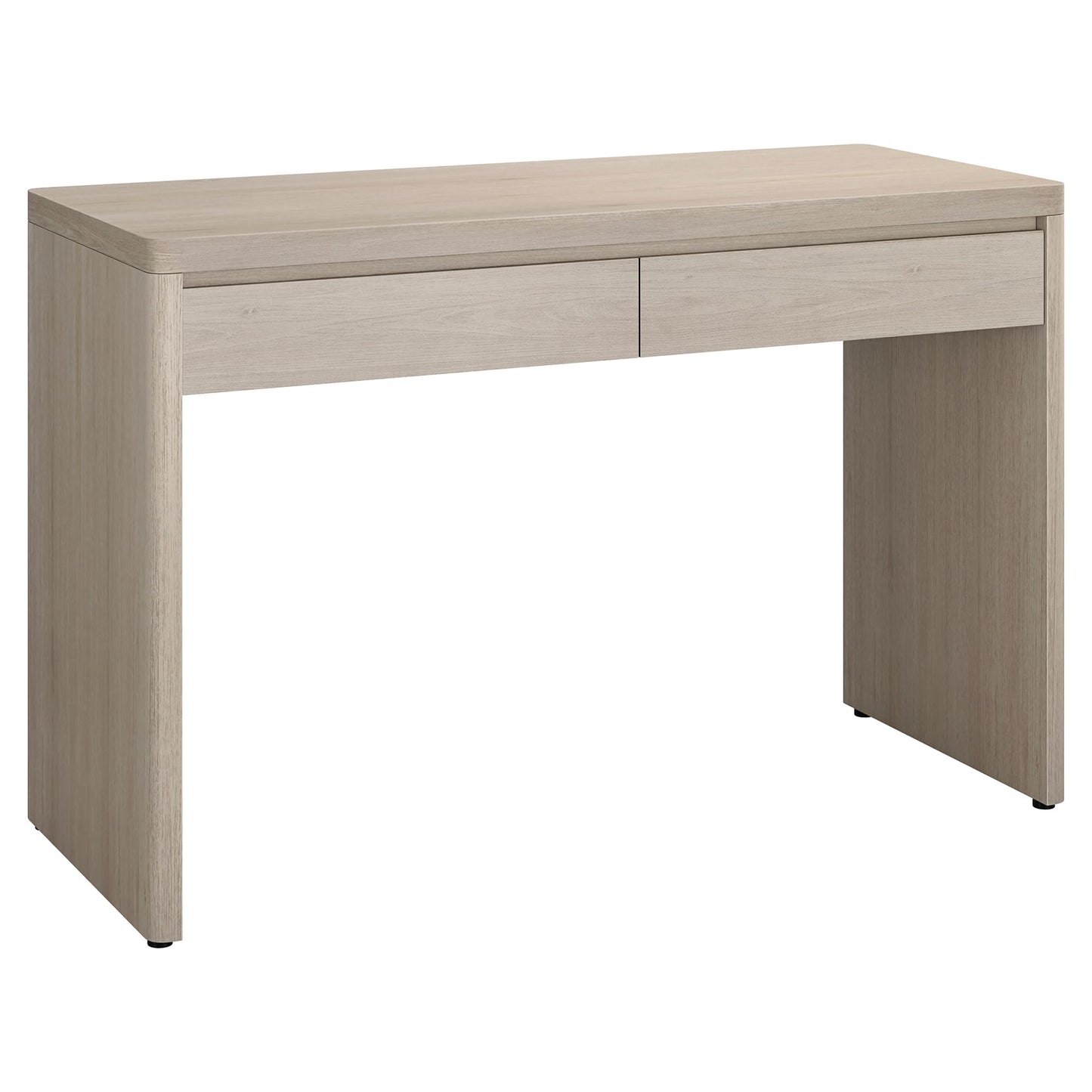Henn&Hart 48" Modern Rectangular Wooden Home Office Desk Computer Desk Writing Table with 2 Storage Drawers for Home Office, Medium Walnut