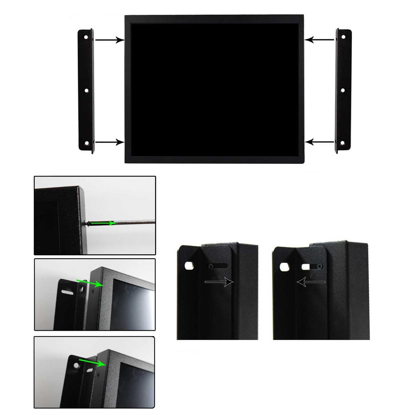 VSDISPLAY 17 Inch 1280x1024 LCD Touchscreen Monitor with VGA DVI Interface 4:3 Industrial Display Used for Outdoor High Brightness