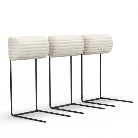 CAMMOO Couch Headrest Extender, 3 Pack Beige Corduroy