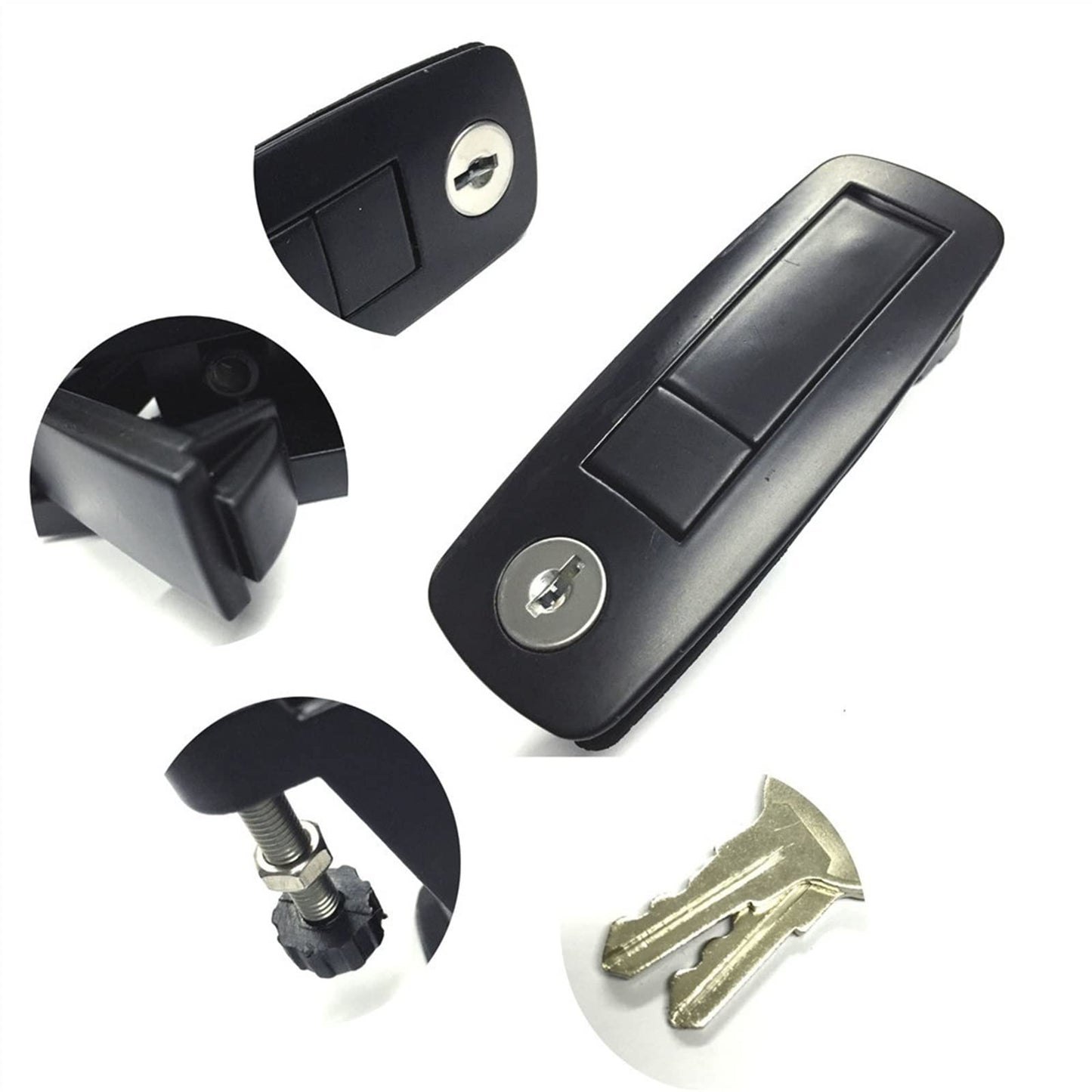 Bounce Handle Cabinet Lock for Electronical Storage Box Locker Bus Truck Trunk Machine MS207 1Pcs (Color : 718)