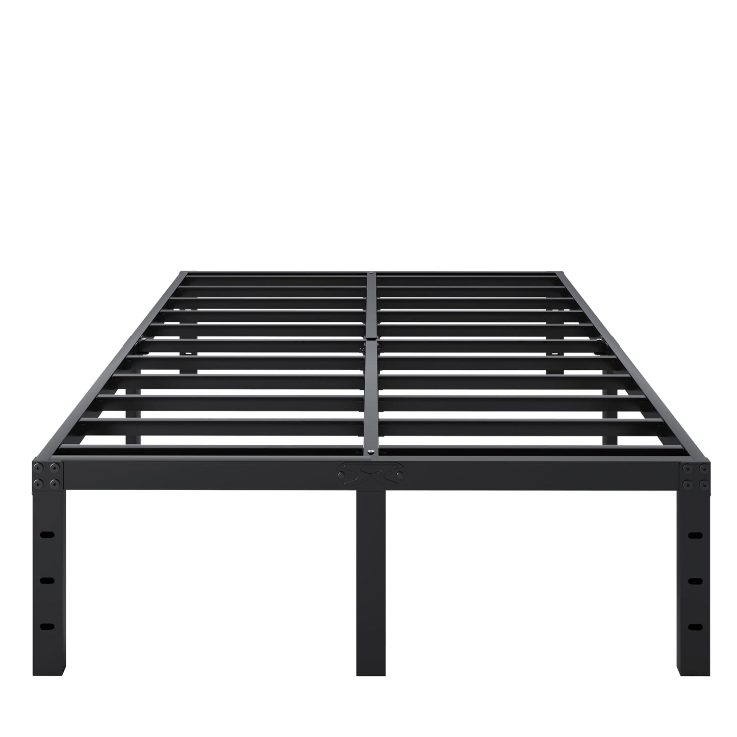 SHLAND Full Size Bed Frame, 18 Inch Heavy Duty Metal Platform Bed Frame, No Box Spring Needed, Mattress Foundation, Storage Space, No Noise, Easy Assembly