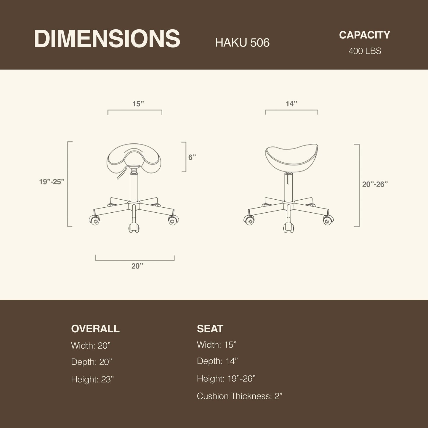 DR.LOMILOMI Haku 506 Series Ergonomic Saddle Stool, Adjustable Pneumatic Swivel Rolling Stool with Wheels for Salon, Medical, Spa, Tattoo, Home and Office, Grey