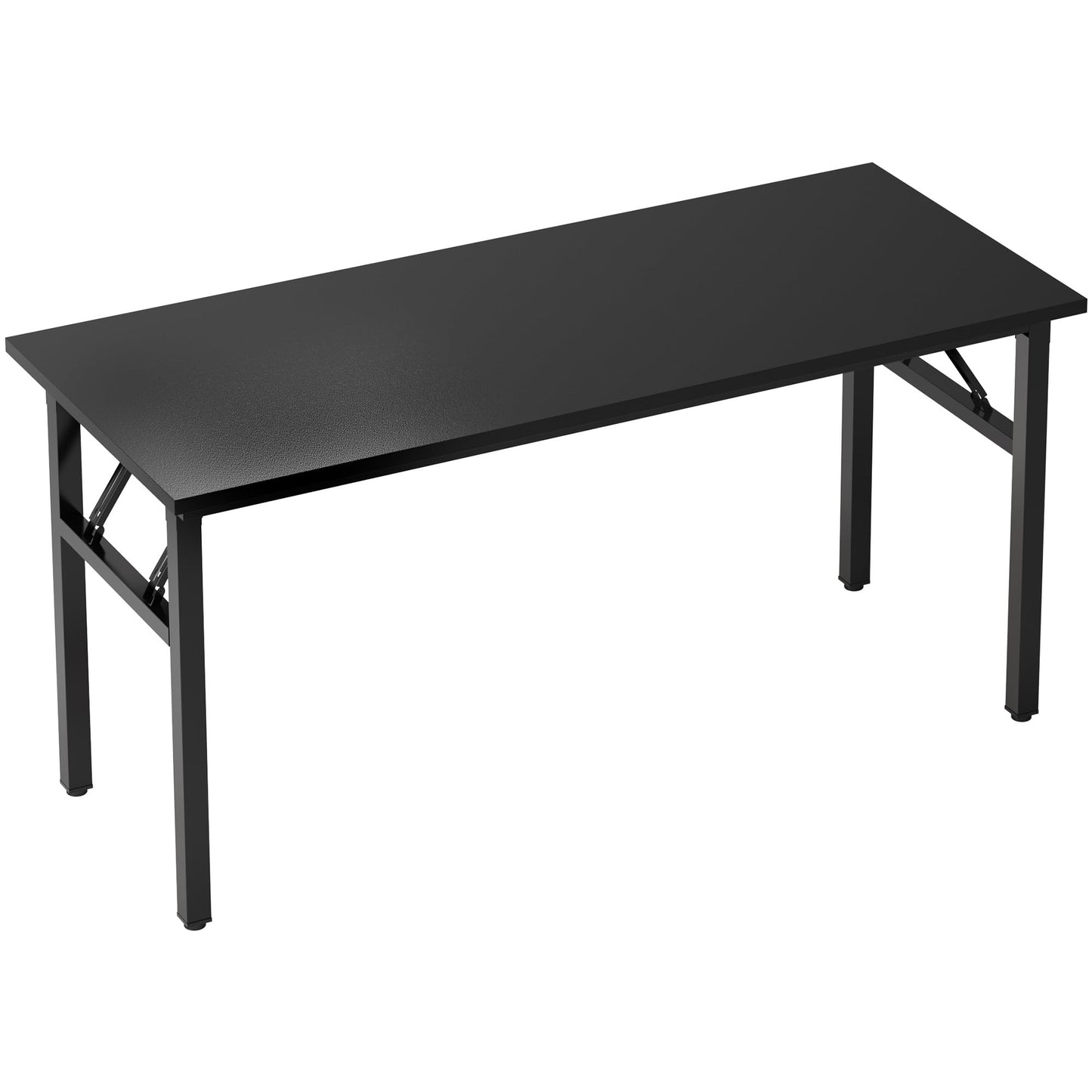 Need Folding Desk, 54 inch Large Computer Desk for Home Office, No Install Needed Study Student Writing Table Desk Workstation, Black