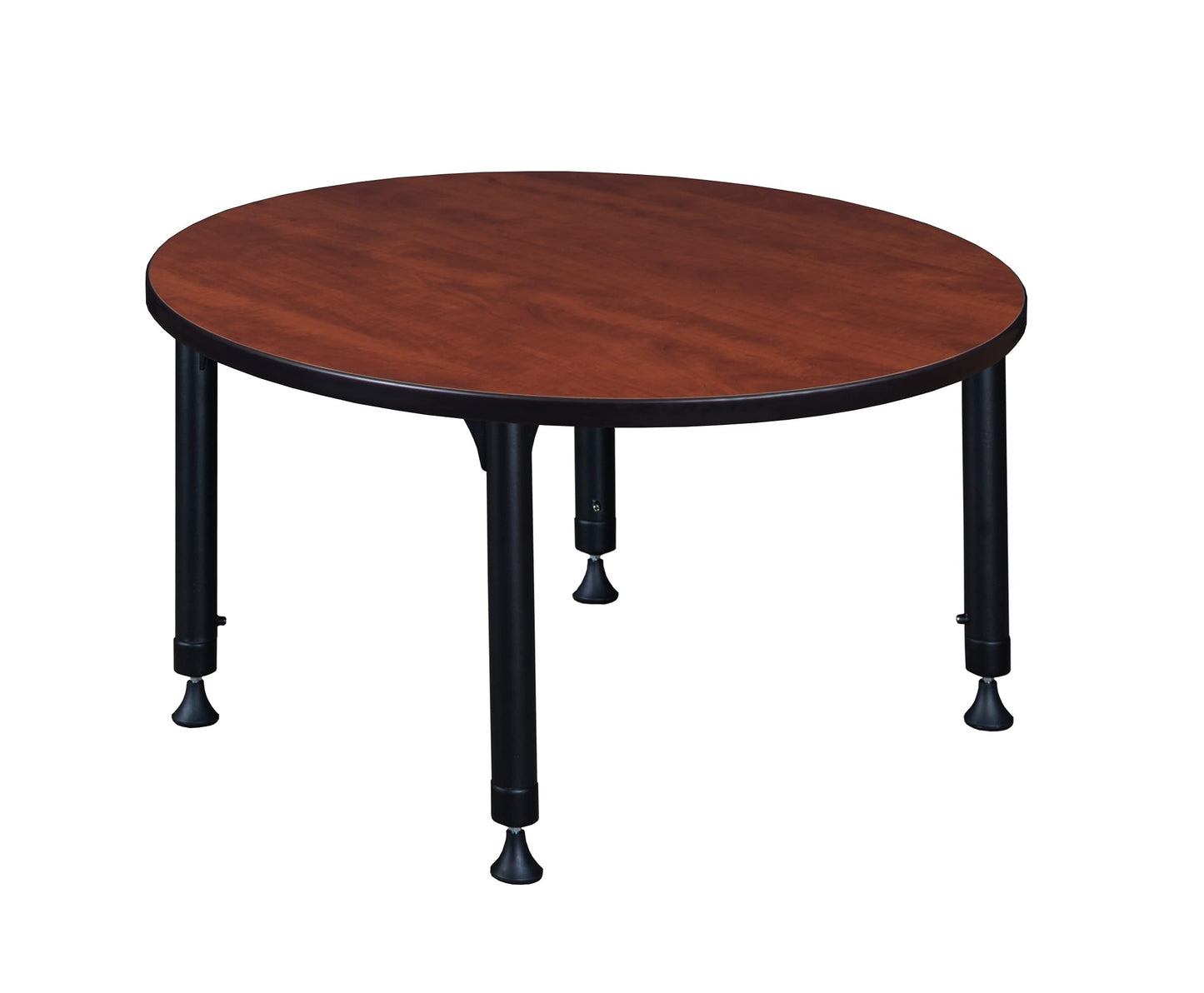Romig Trek 36 in. Round Height Adjustable Classroom Activity Table- Cherry