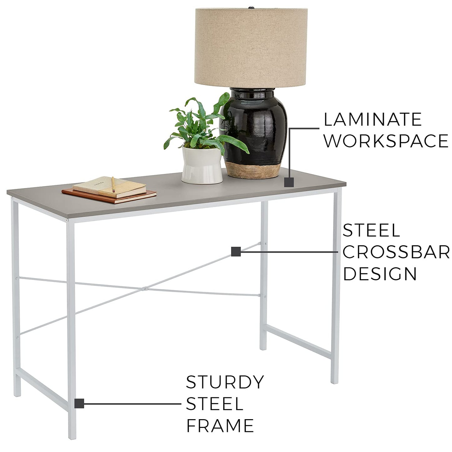 ClosetMaid 4967 Writing Desk or Console Table, Mixed Material, Taupe