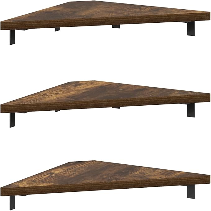 Furinno Rossi Triangle Floating Shelves