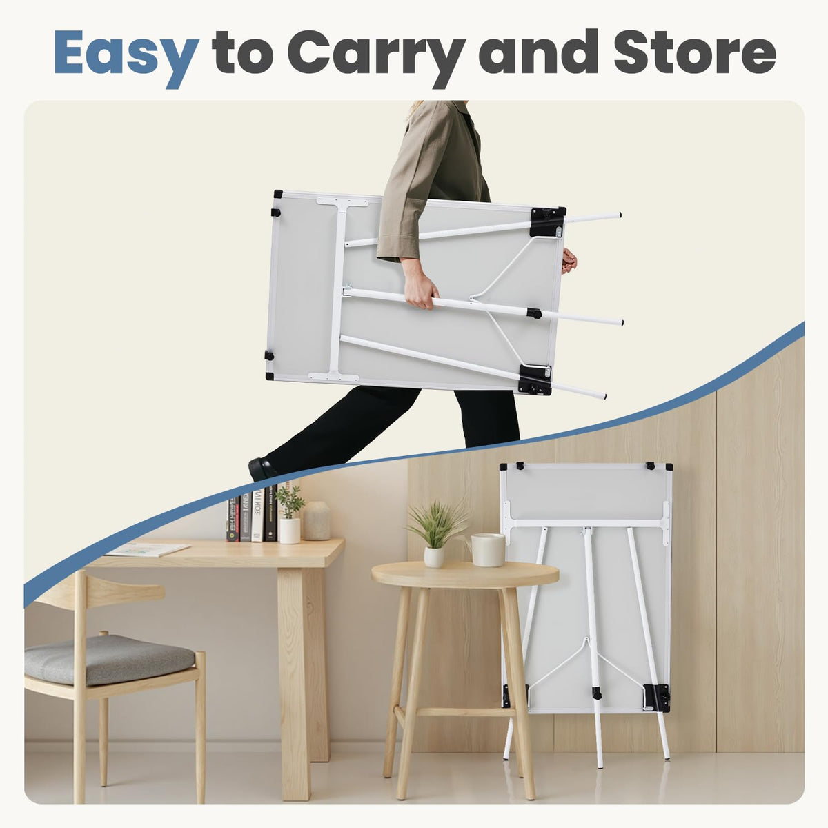 DUMOS White Board Easel 36 x 24 Inches, Magnetic White Board Dry Erase, Porbable Boards Height Adjustable, Dry Erase Board with Stand for School, Office and Home, Silver Aluminium Frame, White