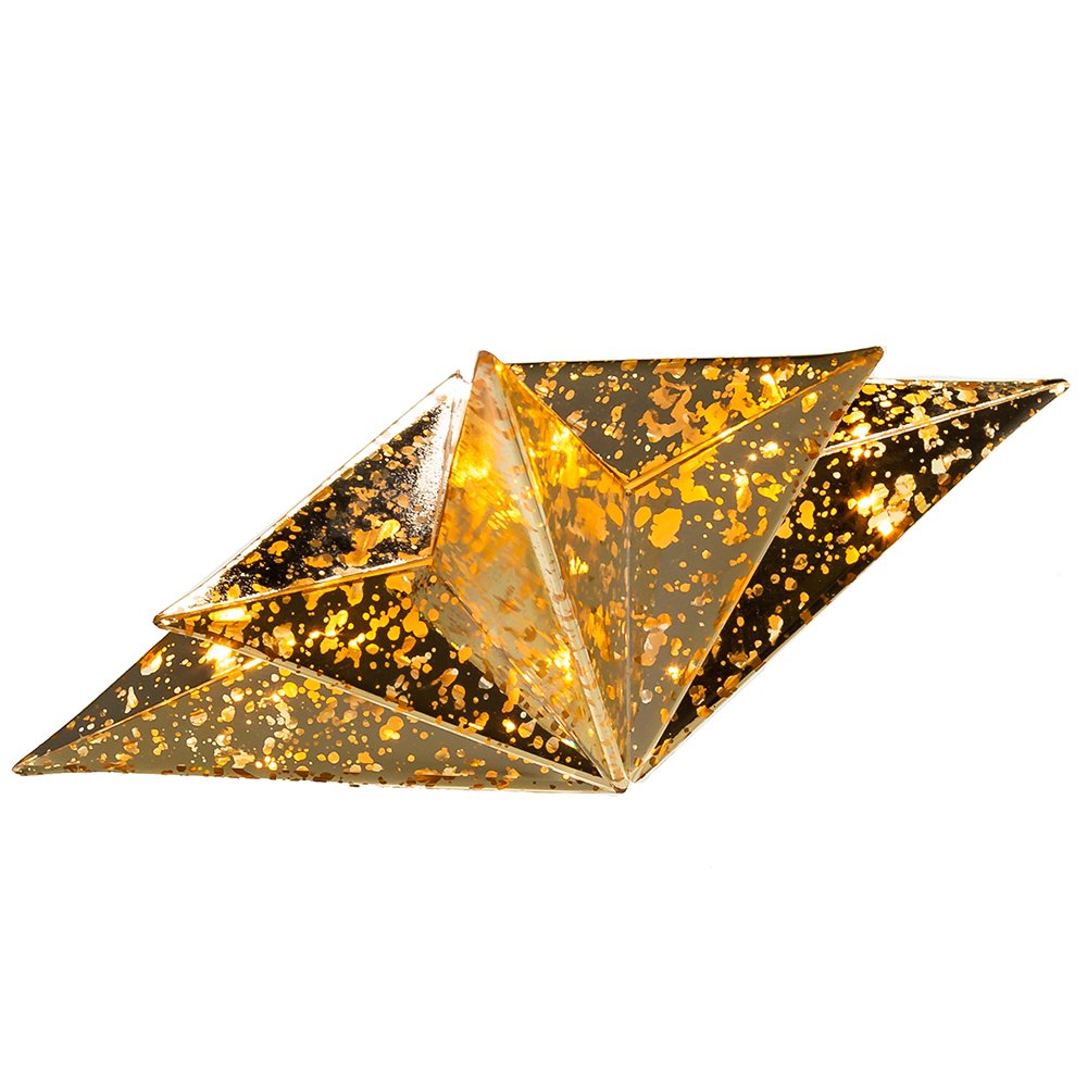 Kurt Adler Ul 10 Light Gold Bethlehem Star Treetop