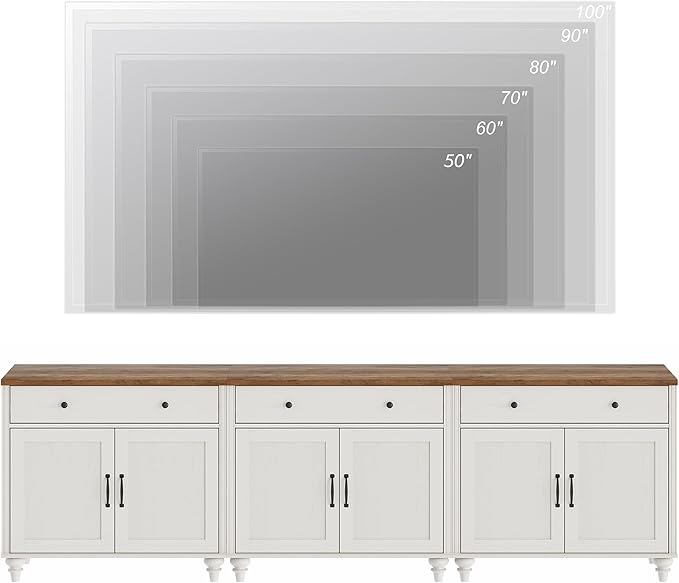 WAMPAT TV Stand for 100 inch TV