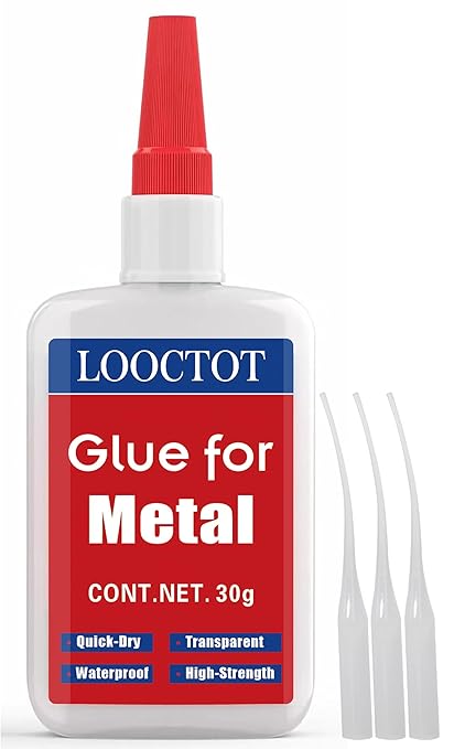 LOOCTOT 30g Metal Glue, Small Piece Metal Repair, Super Instant Glue Bonding