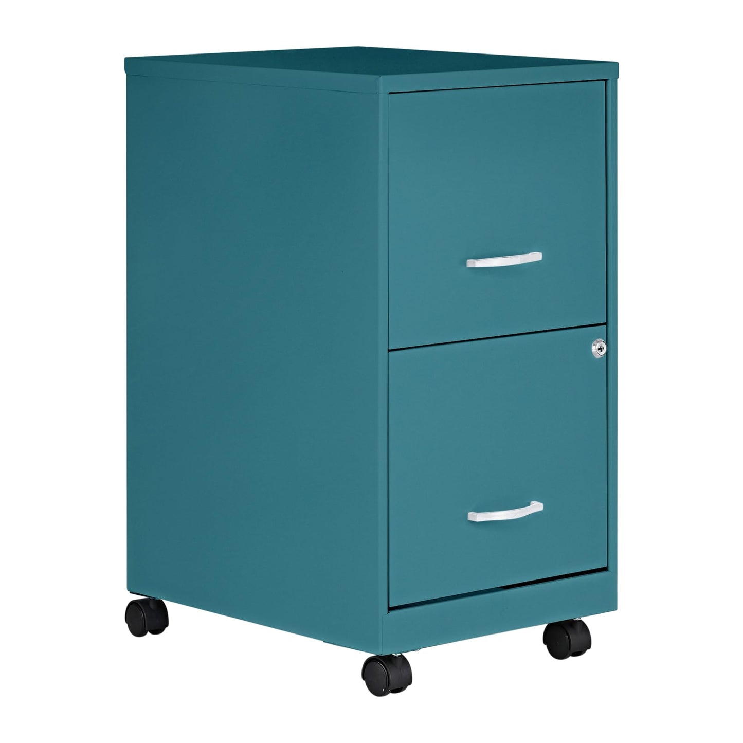 Lorell LYS SOHO File/File Mobile Cabinet, Teal