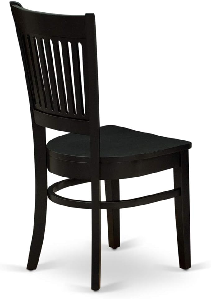 East West Furniture ANVA5-BLK-W 5 Piece Modern Dining Table Set Includes a