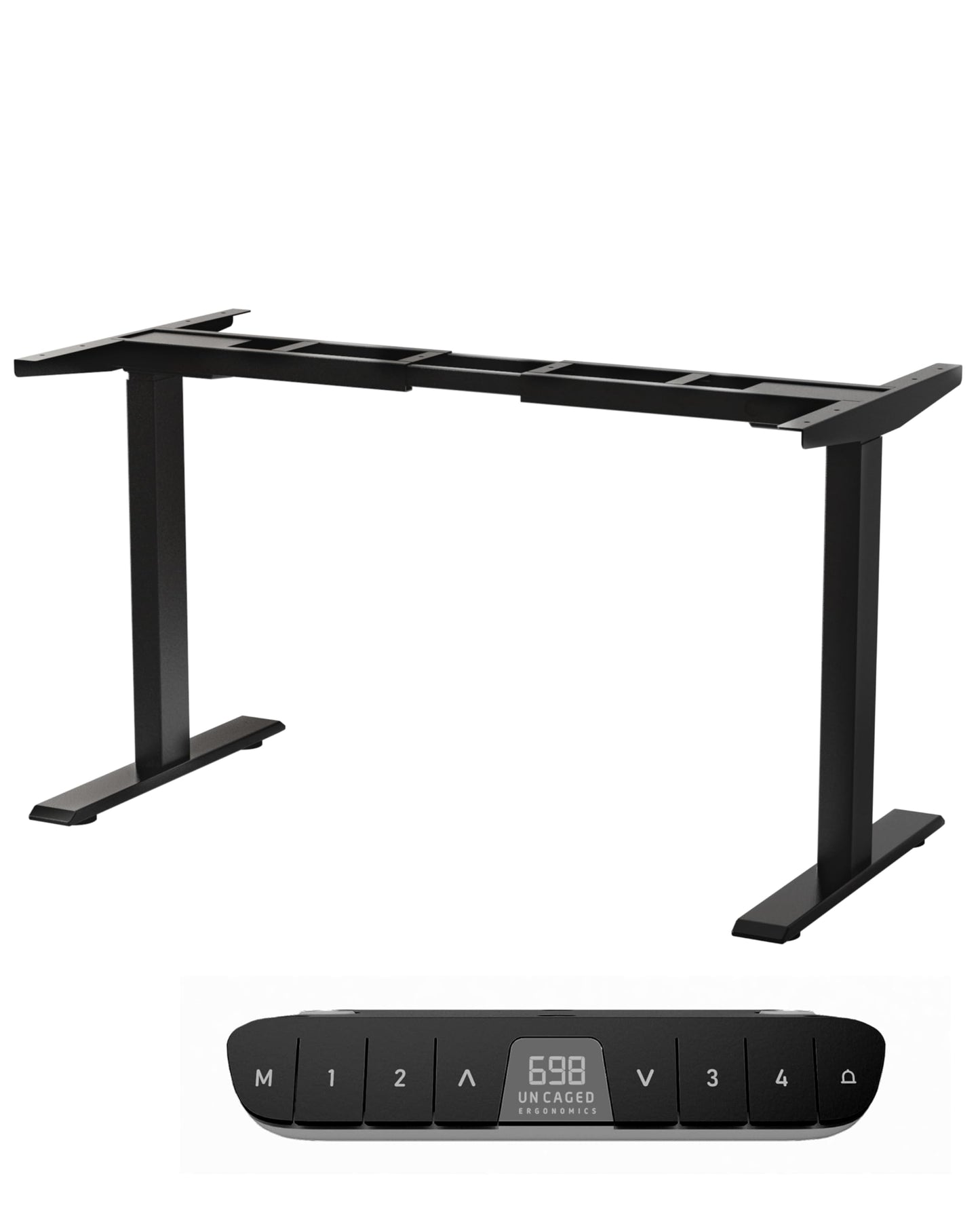 Rise Up Standing Desk Legs, Adjustable Standing Desk Frame Dual Motor w/Memory, Electric Frame Base Height Desktop Table, Sit Stand Electric Table Legs