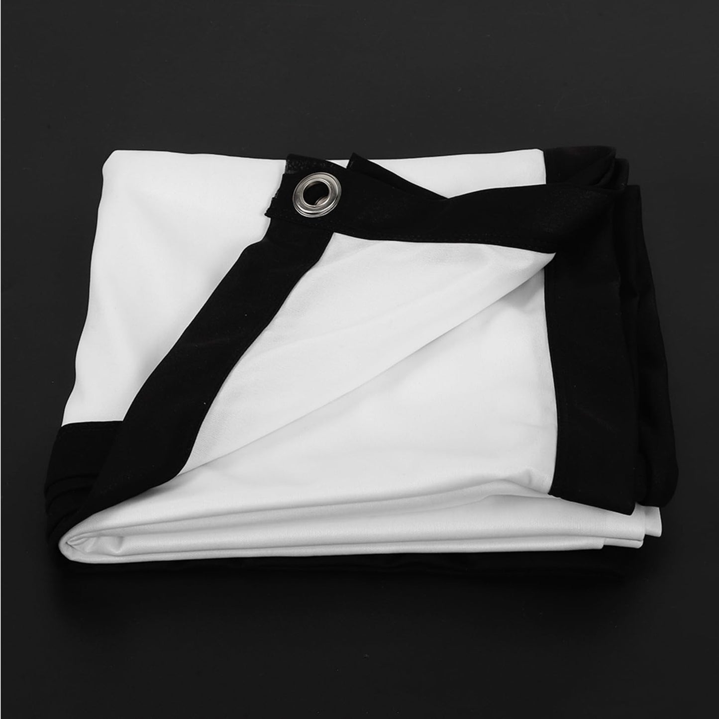 Portable Projector Screen, Foldable Non Crease White Polyester, Front Back Projection, Outdoor Camping Movie (60inch)