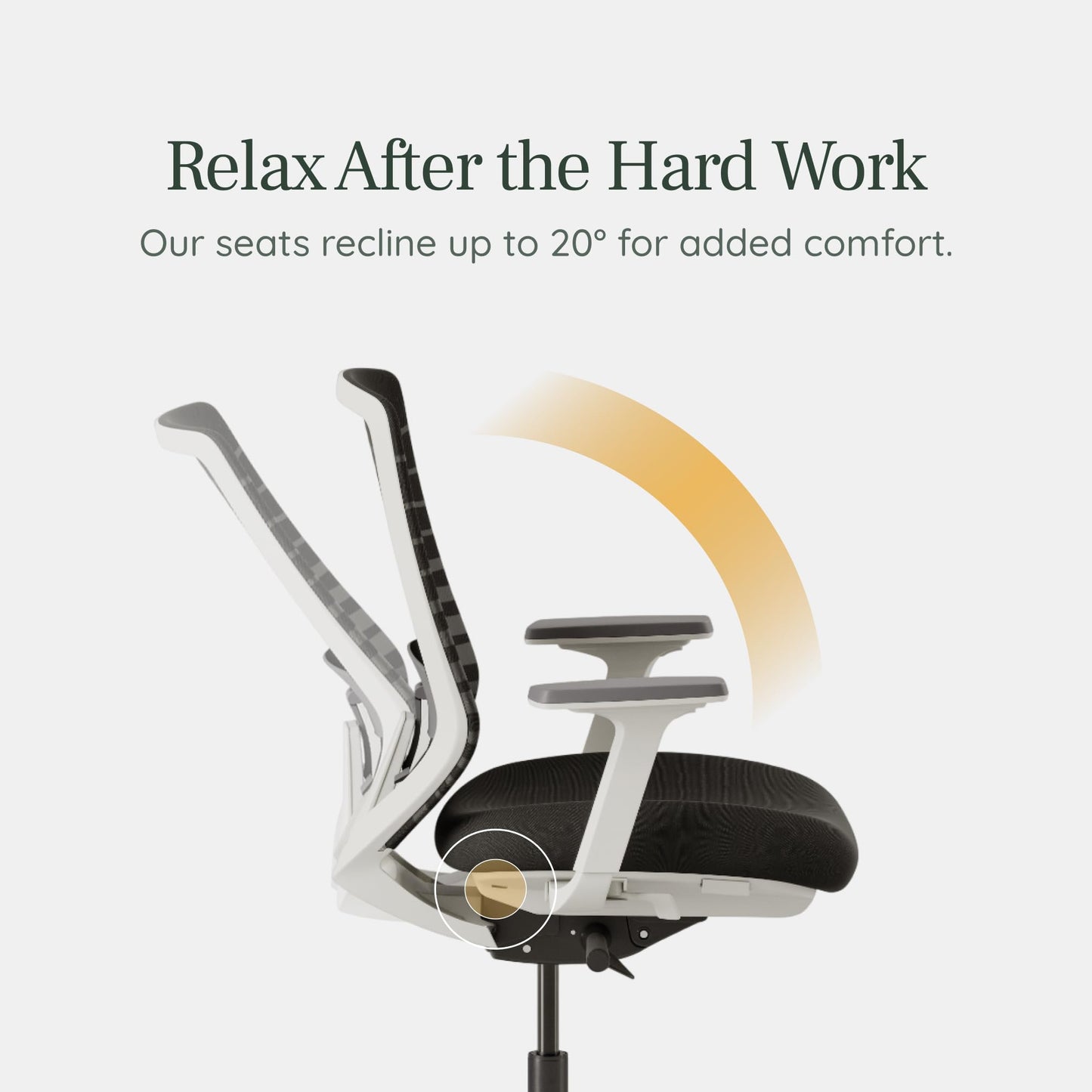 Branch Ergonomic Chair - A Versatile Desk Chair with Adjustable Lumbar Support, Breathable Mesh Backrest, and Smooth Wheels - Experience Optimal Comfort and Support - Light Blue