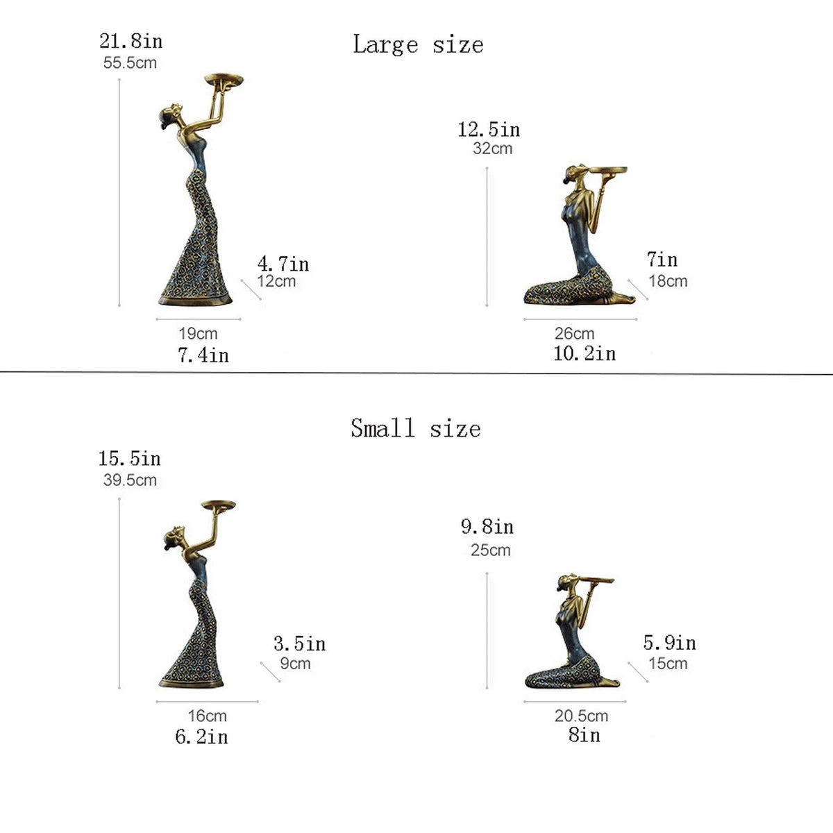 XILIN-1987 Candle Holderss 2 Pcs Candle Stick Holders Set, Wedding Centerpieces Candlestick Holders Candles Stand Decoration Ideal for Weddings, Special Events, Parties Decorative Candlestick