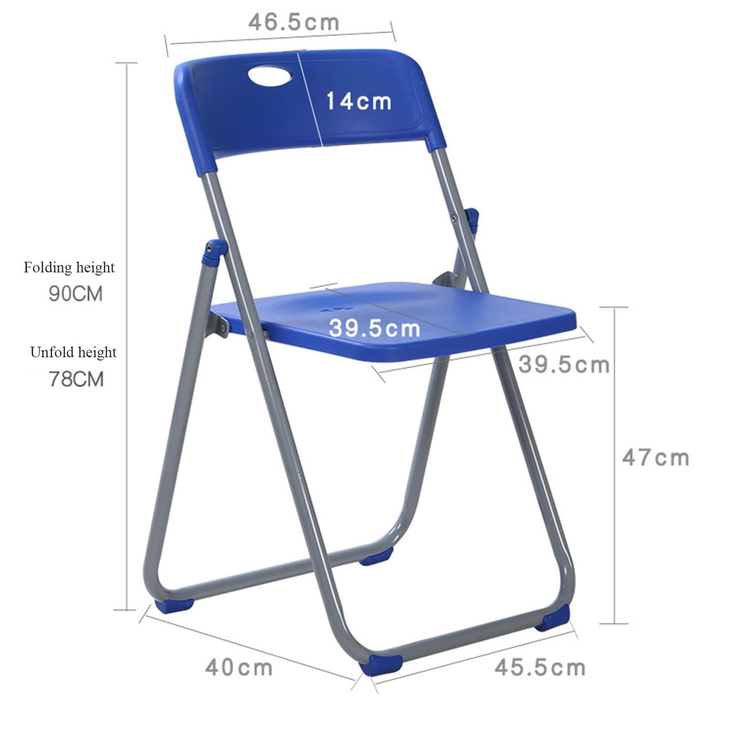 Street stall Household Plastic Dining Chair Outdoor Portable Event Meeting Training (Color : White) (Orange)