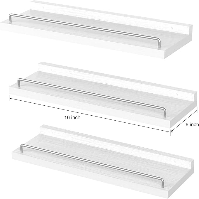 RYOFOBETTO Floating Shelves for Wall Decor, Living Room, Picture Frames