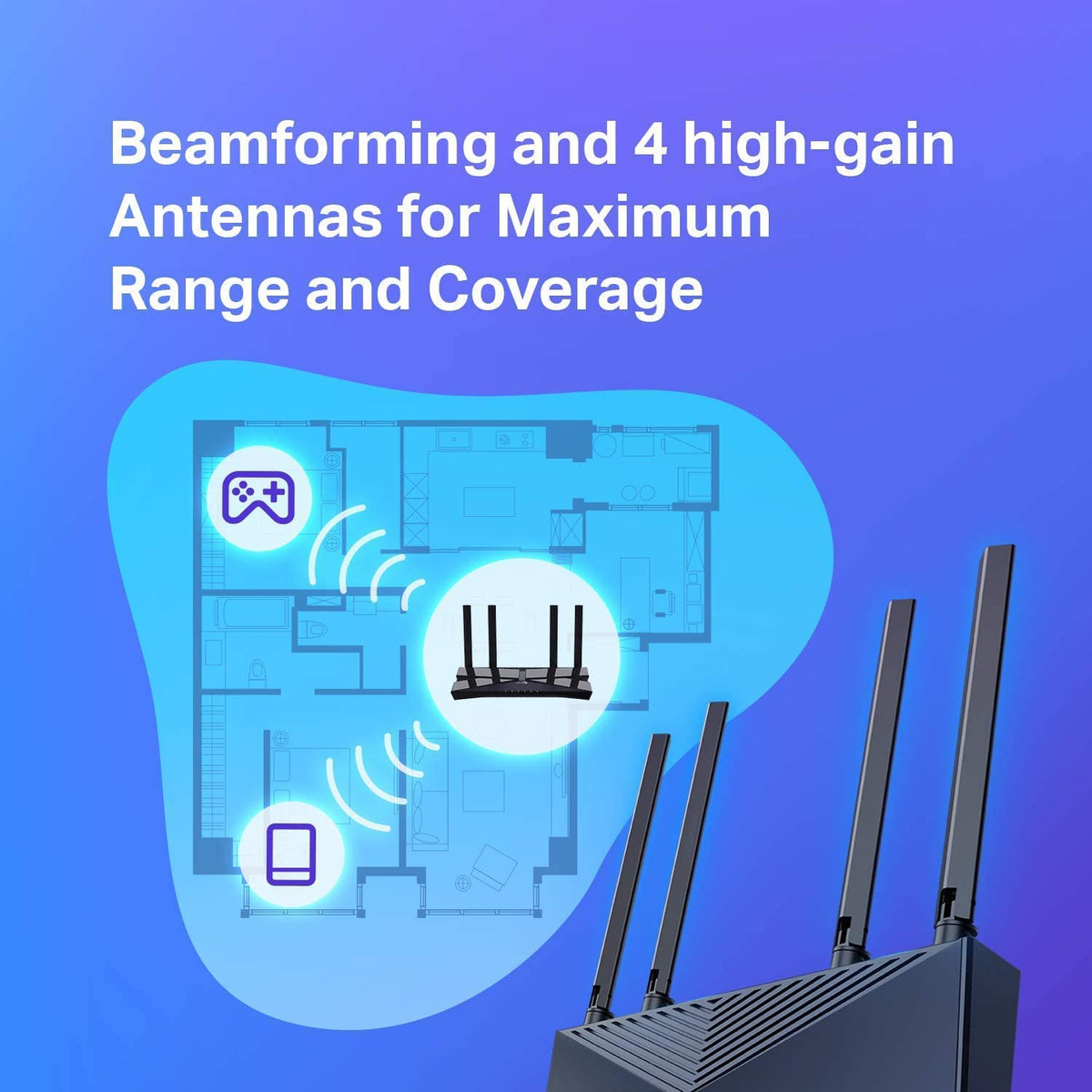 TP-Link Archer AX20 AX1800 Smart Dual-Band Wi-Fi 6 Router (Renewed)