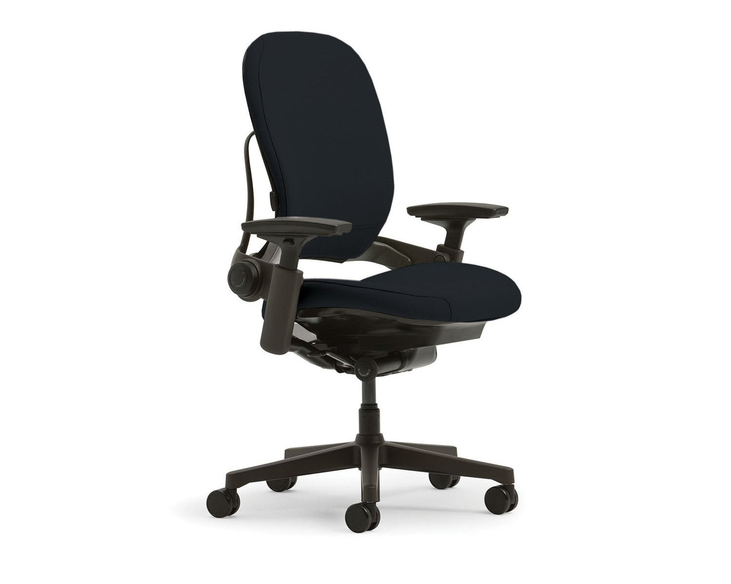 Steelcase Leap Office Chair - Seven Points of Adjustability - Ergonomic Back Support Chair - Lumbar Support - 4D Adjustable Arms - Black Frame - Onyx