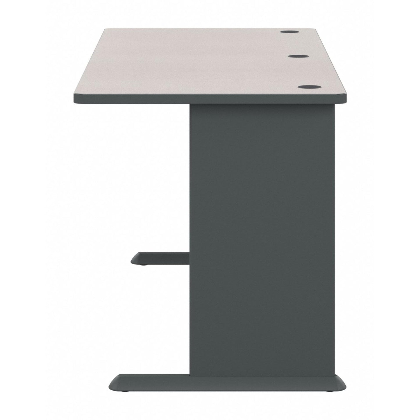 Bush Business Furniture Series A 72W Desk in Slate and White Spectrum