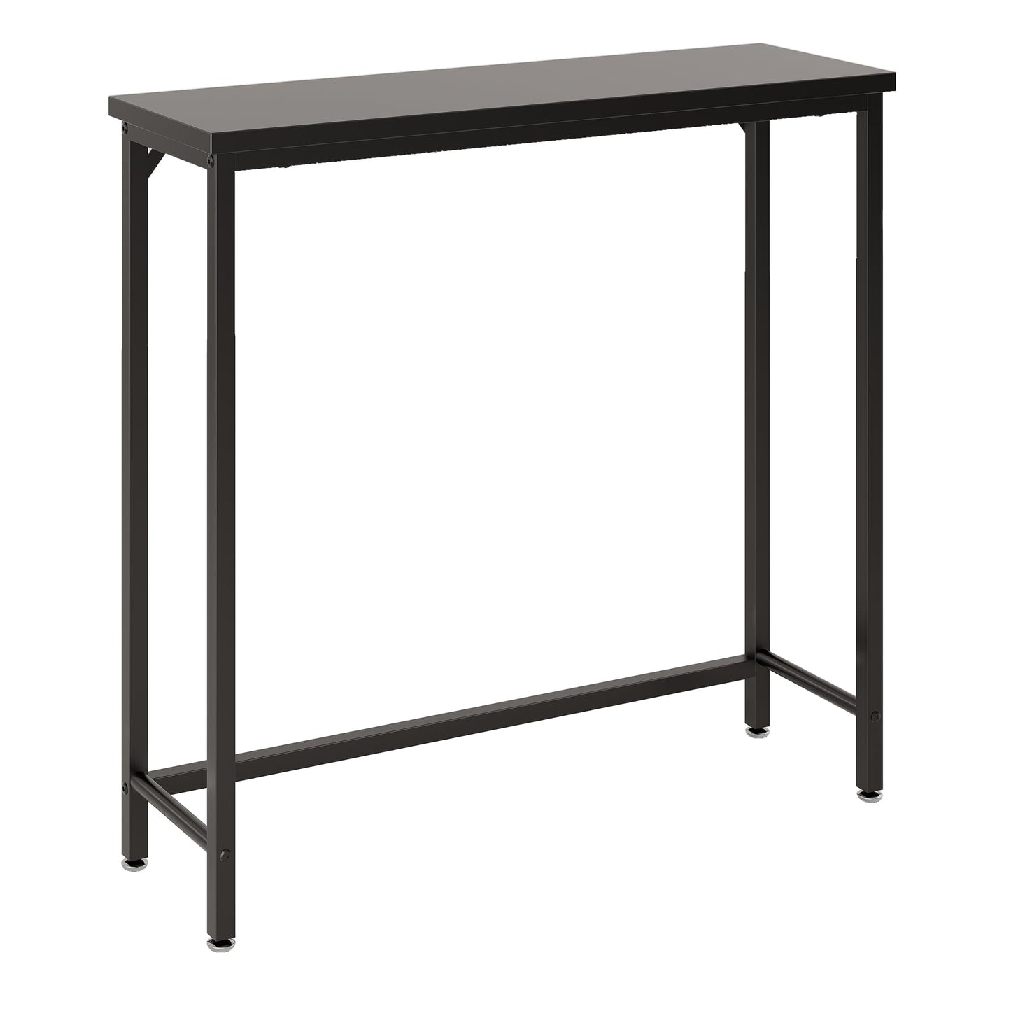 Tujurich Narrow Entryway Console Table & Sofa Side Table - IndustrialHallway Table for Small Spaces, Behind Couch Table, Multi-Functional Living Room Bedroom Office,Black， 29.5" x 9.4" x 29.5"