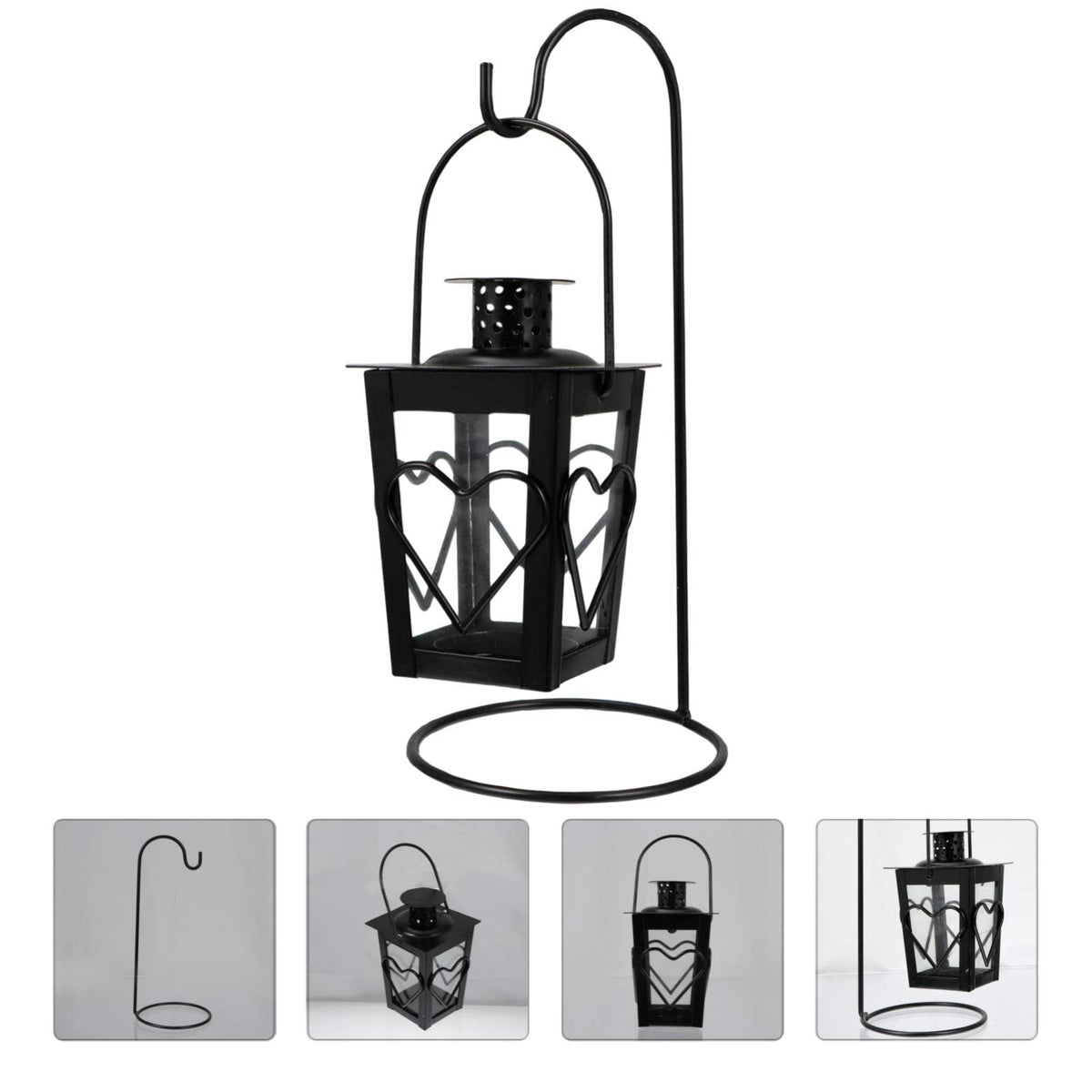 SOLUSTRE 1pc Iron Love Candle Holder Desktop Decor Candle Holders Iron Candle Holder Table Decoration Home Candleholder Decoration Floor Candelabra Glass Romantic Candlestick Lamp