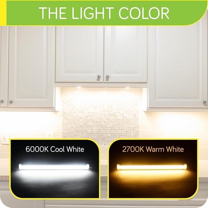 LED Light Bar, Curio Display, Hutch Bookcase Shelf Lighting, Rotary Dimmer