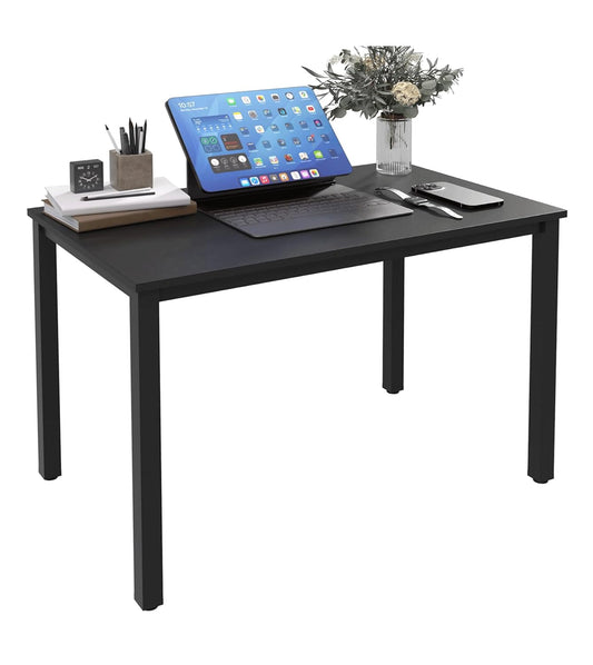 NewBeth Computer Desk for Small Space,Modern Simple Laptop Desk,Computer Table Study Writing Desk for Home Office,Dining Room,Living Room (Black, 39.37 * 23.62 * 29.52in)