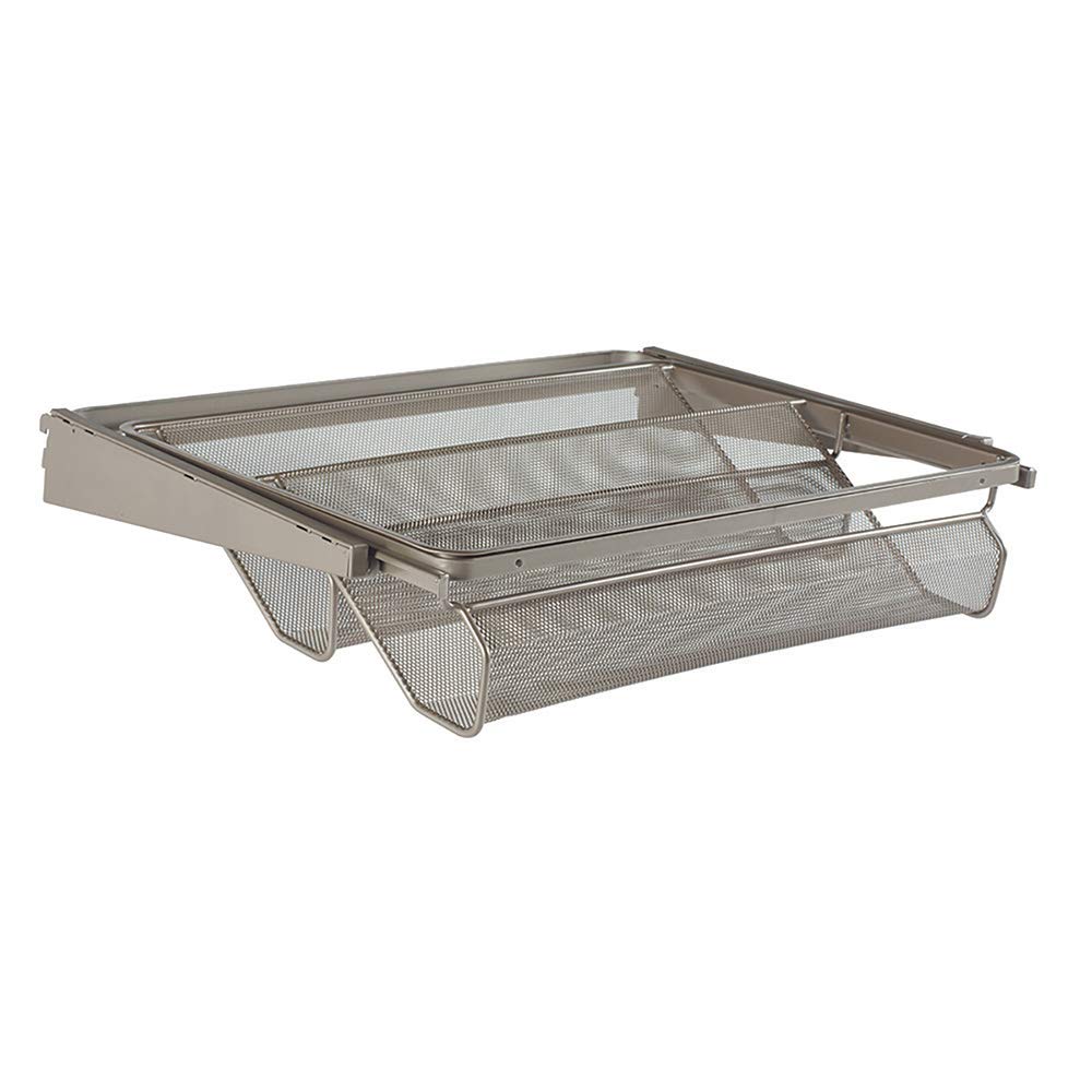 Closet Culture by Knape & Vogt 5.25 in. H x 23.50 in. W x 17.00 in. D Champagne Nickel Shoe Rack Kit for Closet System, 0335-SRK-CN